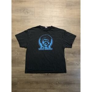 Pulp Fiction Samuel L Jackson Tasty Burger T-Shirt Men's Size 2XL Black Graphic